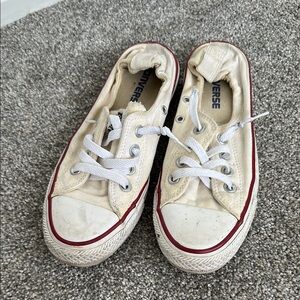 Converse Cream Canvas Sneakers